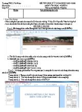 Đề kiểm tra học kì I Tin học 9 - Năm học 2015-2016 - Trường THCS Tô Hiệu